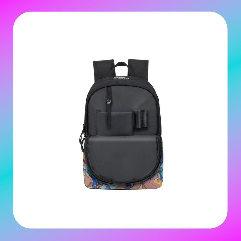 RIVACASE 5420 Agora black Urban Print backpack "Skaters", 12L / 12