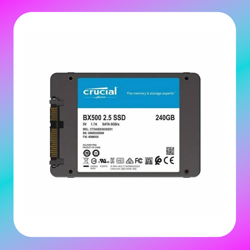 Crucial® BX500 240GB 3D  NAND SATA 2.5-inch SSD