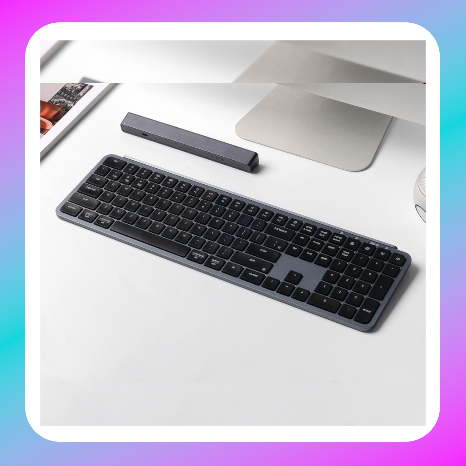 Keychron B6 Pro Ultra-Slim Wireless Keyboard - Space Gray