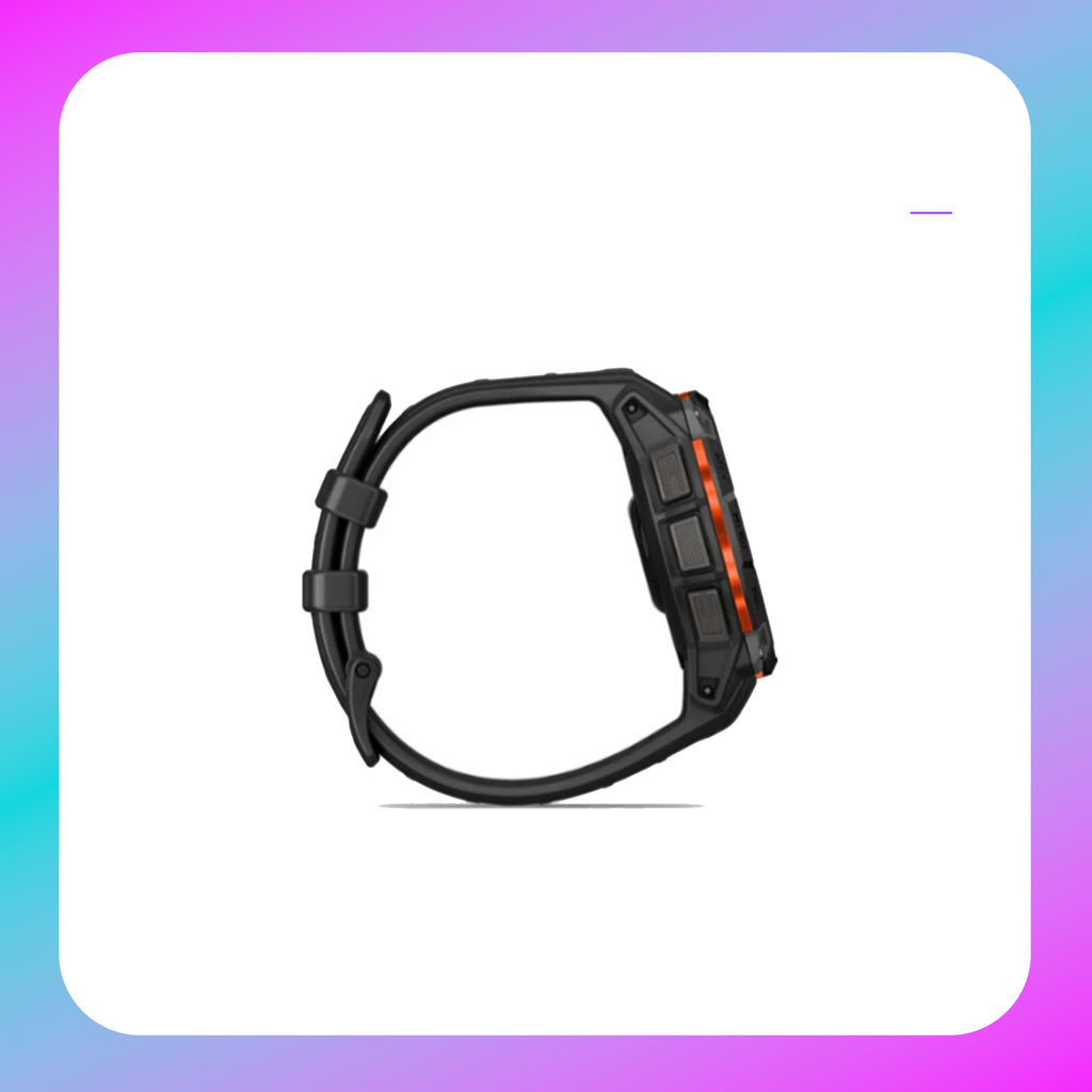Garmin Instinct 3, 50mm, Solar, Rugged outdoor GPS smartwatches. Black with Charcoal Band