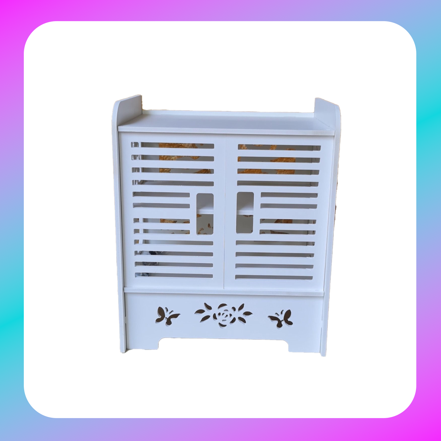 Leeco Fiber Plastic Compound Bedside Cupboard -2015