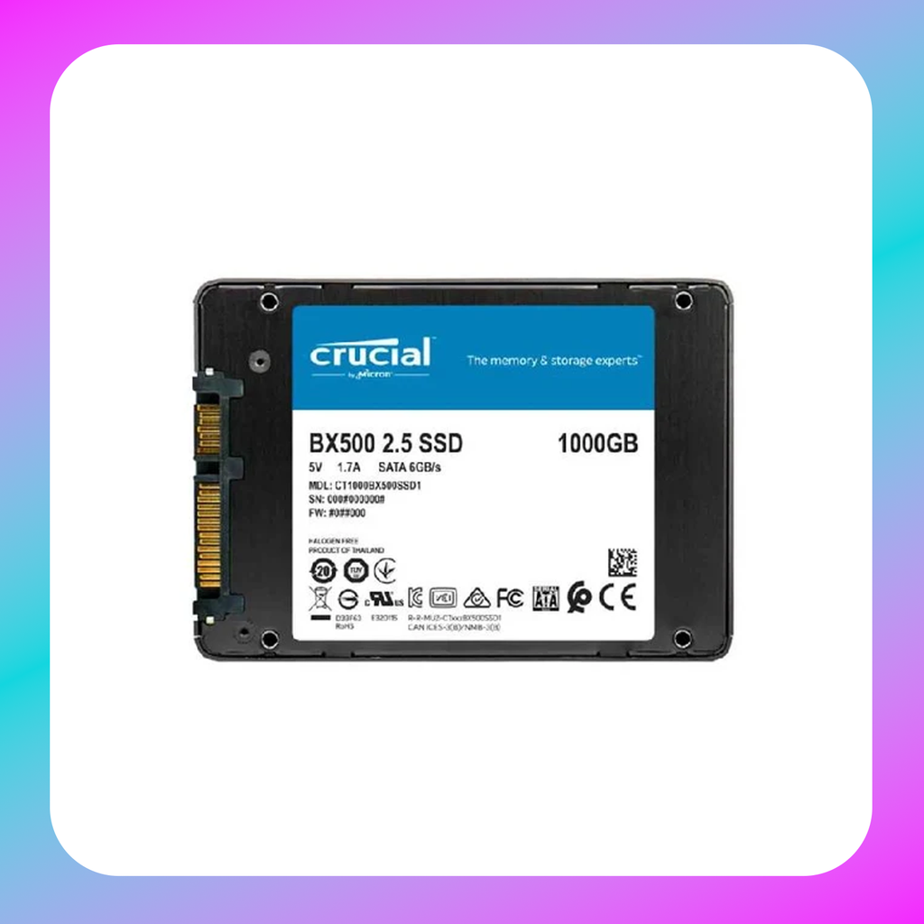 Crucial® BX500 1000GB  SATA 2.5 inch SSD
