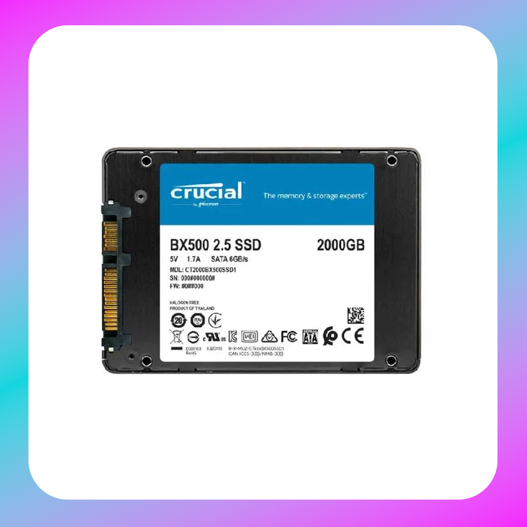Crucial® BX500 2000GB  SATA 2.5 inch SSD