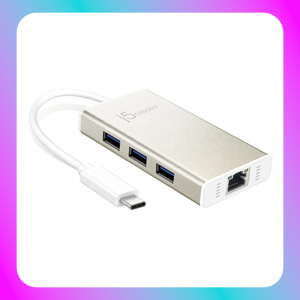 J5 Create USB Type-C Gigabit Ethernet & Hub Multi Adapter Main image