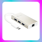 J5 Create USB Type-C Gigabit Ethernet & Hub Multi Adapter