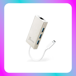 J5 Create USB Type-C Gigabit Ethernet & Hub Multi Adapter