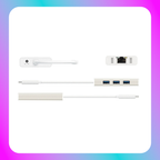 J5 Create USB Type-C Gigabit Ethernet & Hub Multi Adapter