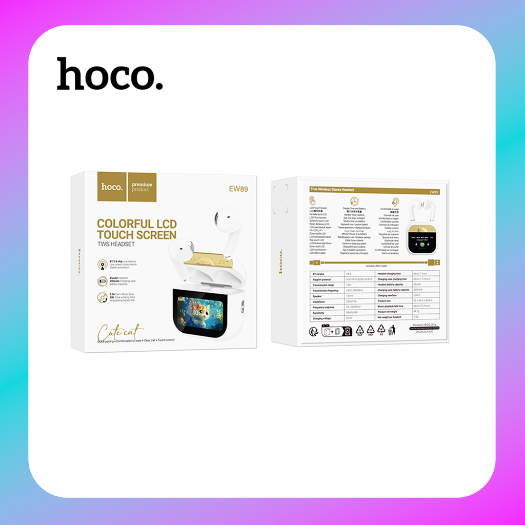 Hoco EW79 Bright True Wireless ANC Touch Screen