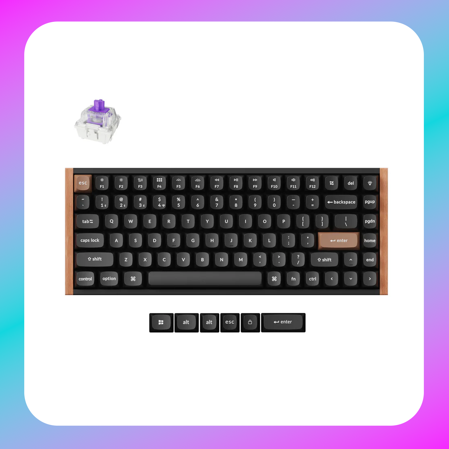 Keychron K2 HE Wireless  Magnetic Switch Custom Keyboard - Black
