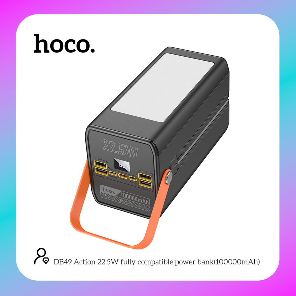 Hoco DB49 Action 22.5W fully compatible power bank(100000mAh)
