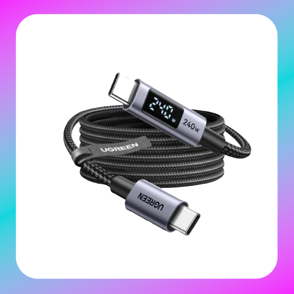 UGREEN USB-C to USB-C 5A/240W Braided Cable (1M Space Gray)