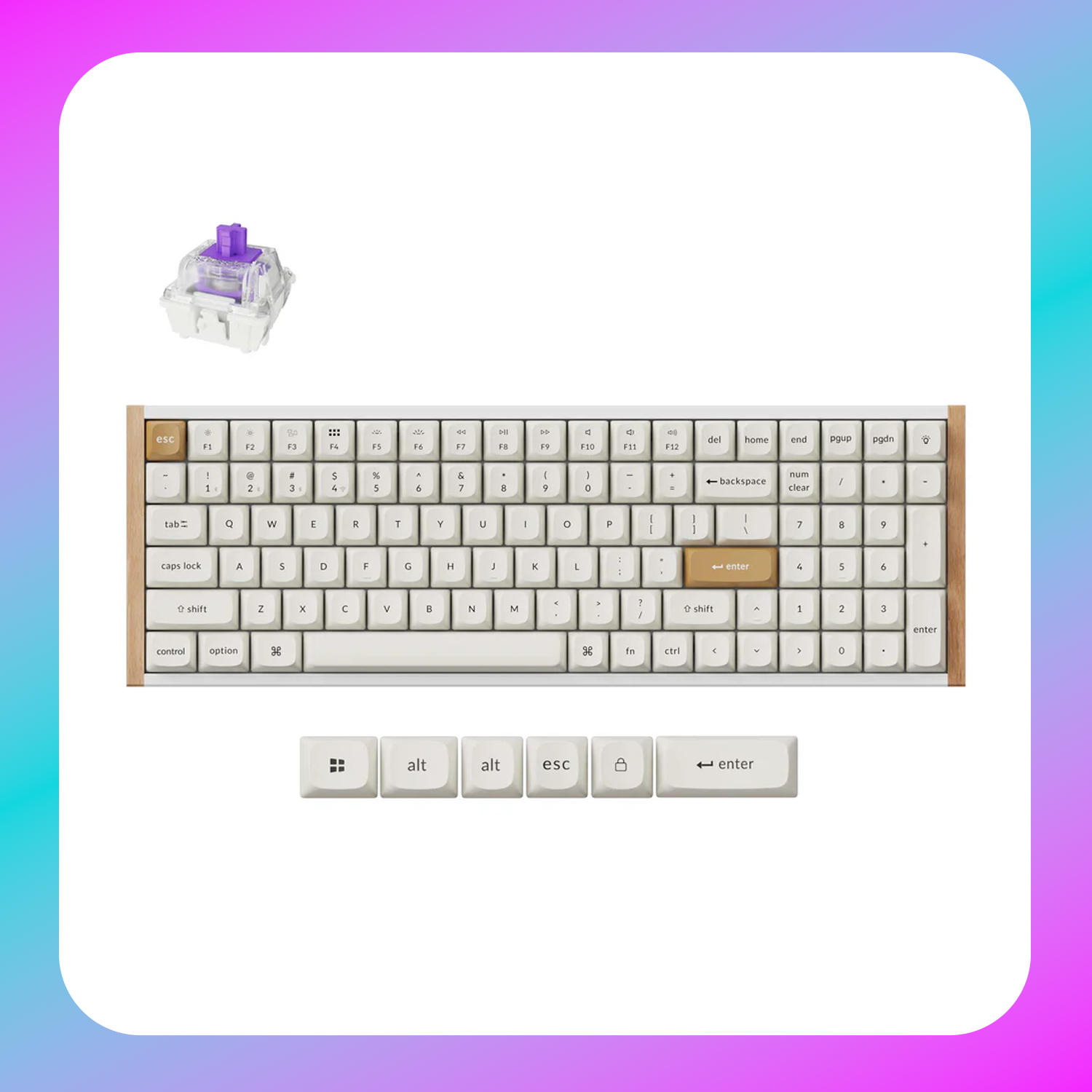Keychron K4 HE Wireless Magnetic Switch Custom Keyboard , White(96%)
