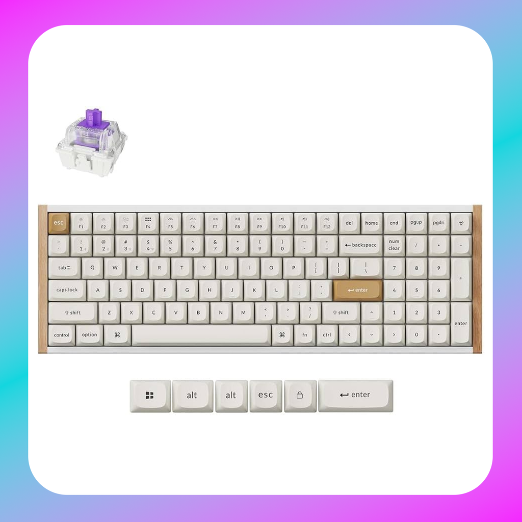 Keychron K4 HE Wireless Magnetic Switch Custom Keyboard , White(96%)