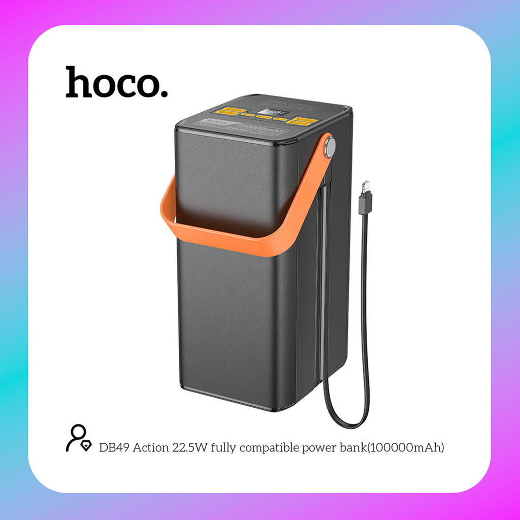 Hoco DB49 Action 22.5W fully compatible power bank(100000mAh)