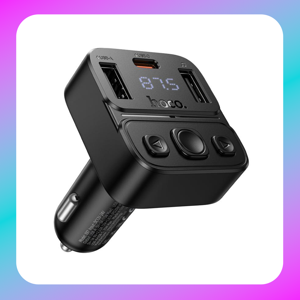 Hoco E87 Delta 35W(1A1C) car BT FM transmitter