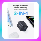 UGREEN 45W 1C GaN Fast Charger (US Gray)