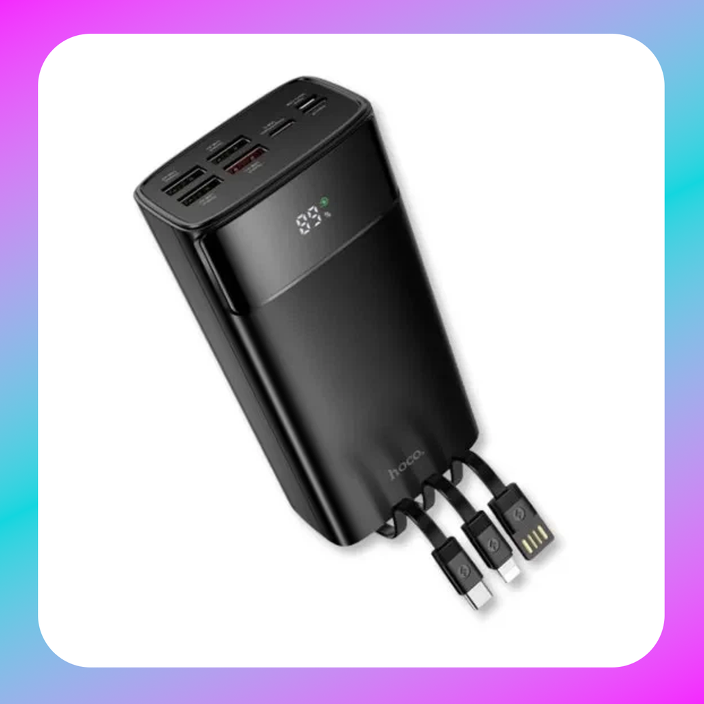 Hoco DB89B Element 22.5W fully compatible power bank with digital-display and cable(30000mAh)