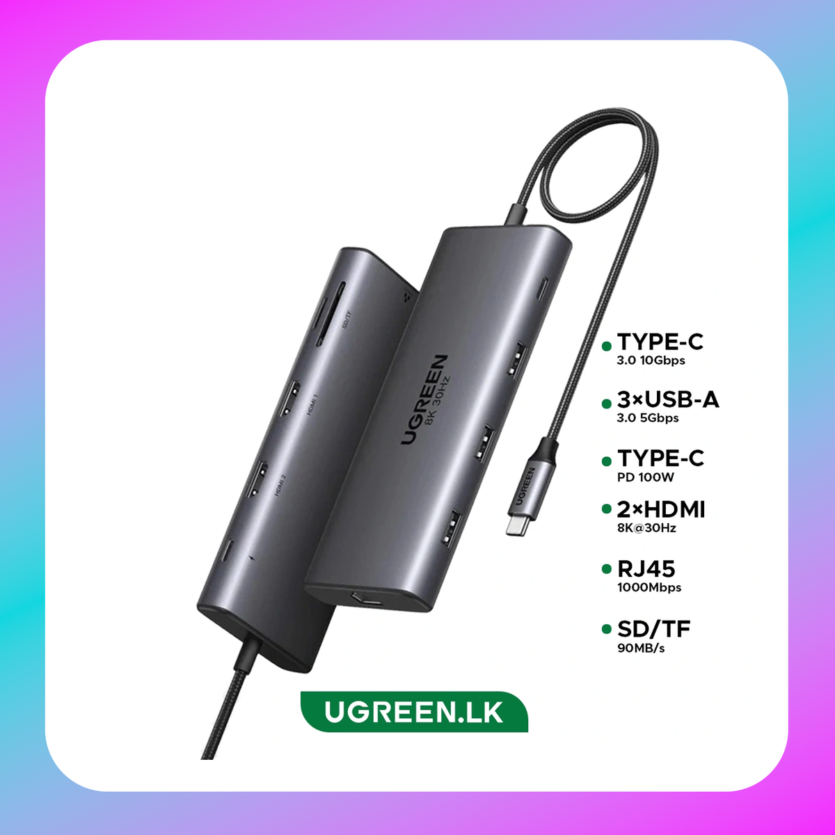 UGREEN 10-in-1 USB-C Multiport Hub (CM639)