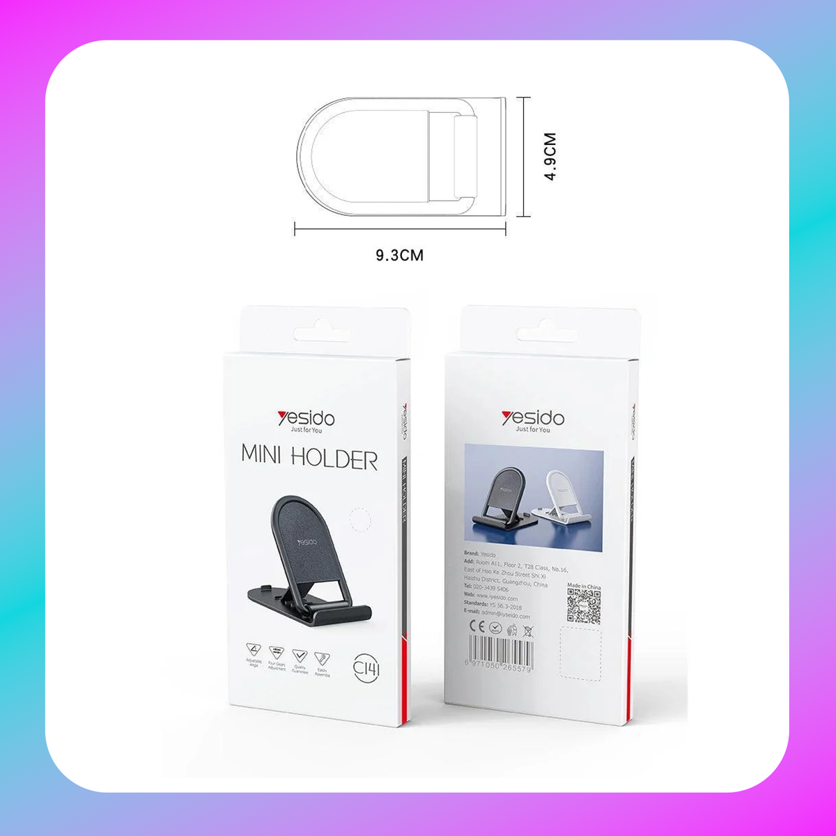 Yesido C141 Plastic Folding Phone Holder