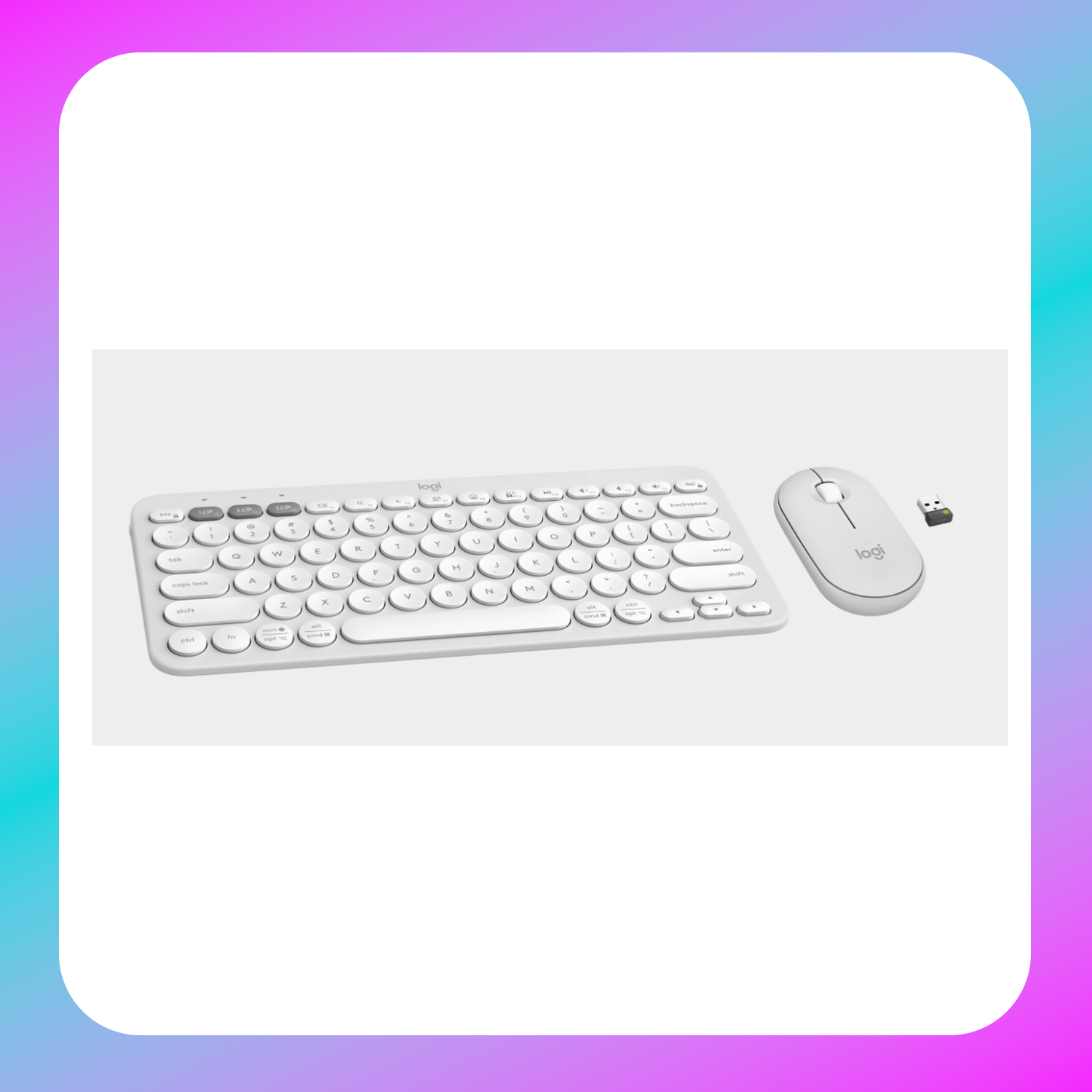 Logitech Pebble 2 Combo-Tonal White