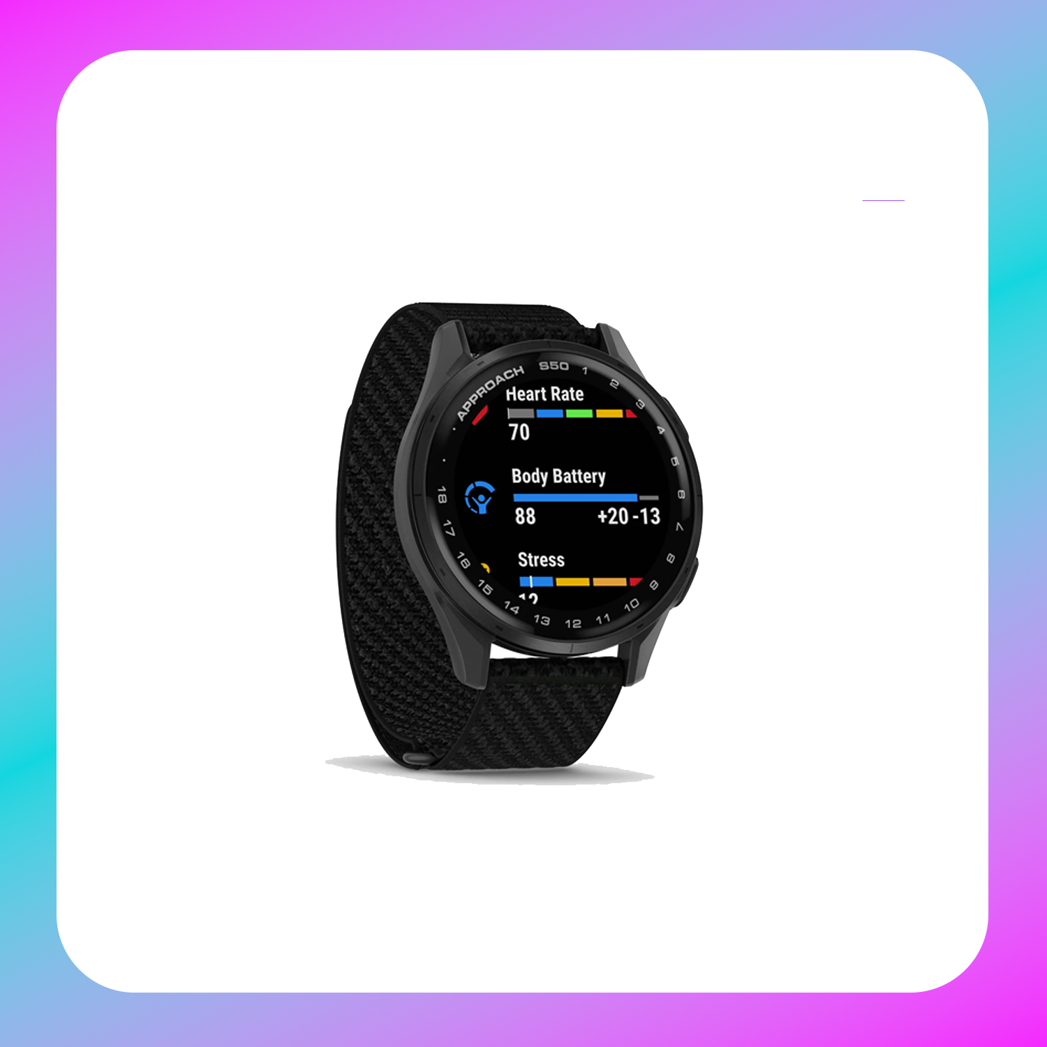 Garmin Approach S50 Advanced GPS Golf Smartwatch