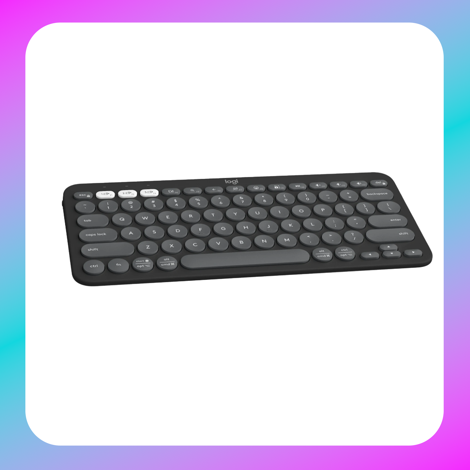 Logitech Pebble Keys 2 K380s Bluetooth Keyboard - Tonal Graphite Secondary image