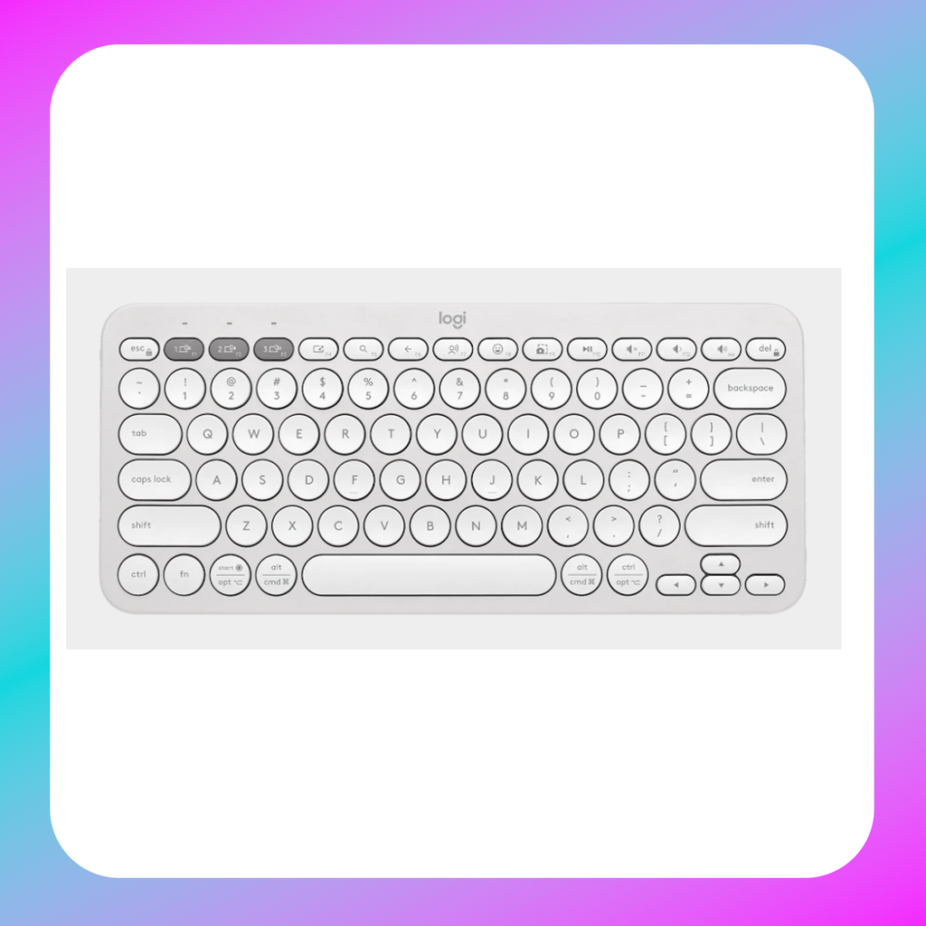 Logitech Pebble Keys 2 K380s Bluetooth Keyboard - Tonal White