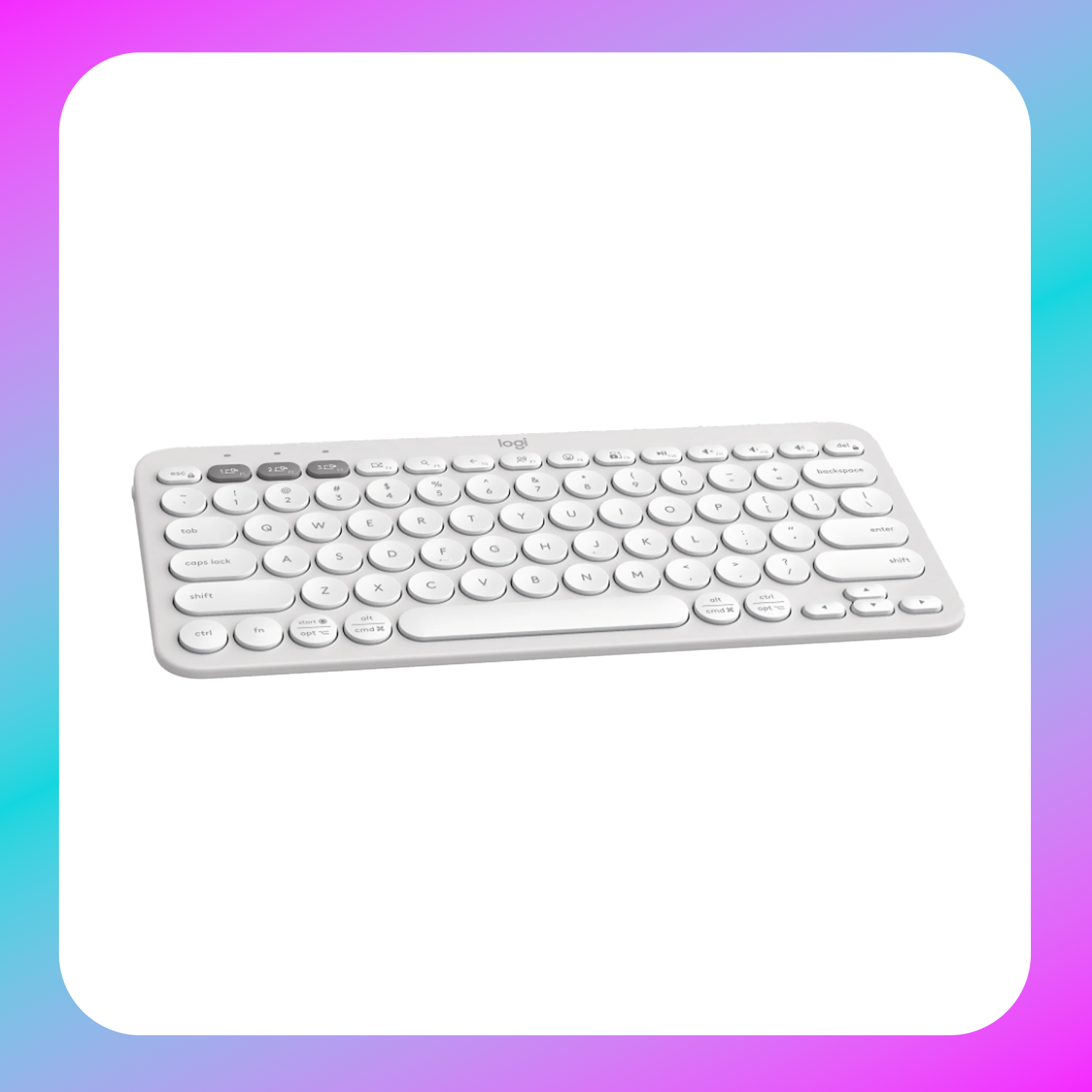 Logitech Pebble Keys 2 K380s Bluetooth Keyboard - Tonal White Secondary image