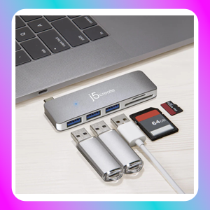 J5 Create USB Type-C 5-in-1 Ultra Drive Mink Dock