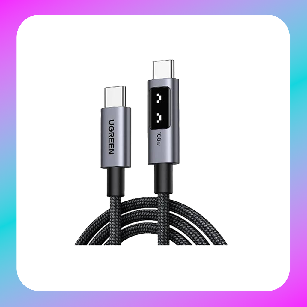 UGREEN Type C 2.0 Male To Type C 2.0 Male Robot 5A Data Cable (1M)