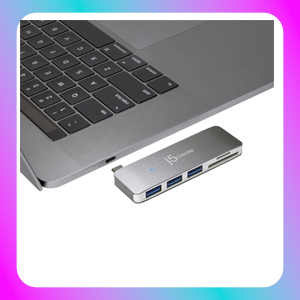 J5 Create USB Type-C 5-in-1 Ultra Drive Mink Dock
