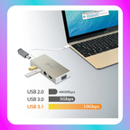 J5 Create USB 3.1 Type-C Fully Functional Mini Dock