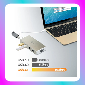 J5 Create USB 3.1 Type-C Fully Functional Mini Dock