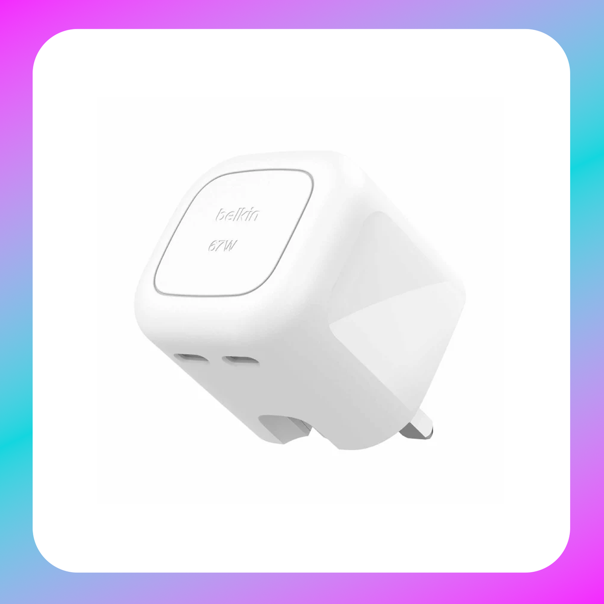 Belkin Boost Charge Pro Dual USB-C GaN Wall Charger (67 W)