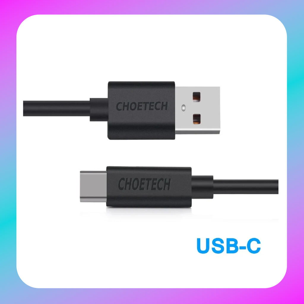 Choetech USB-A to type-c PVC cable 2m (AC0004)