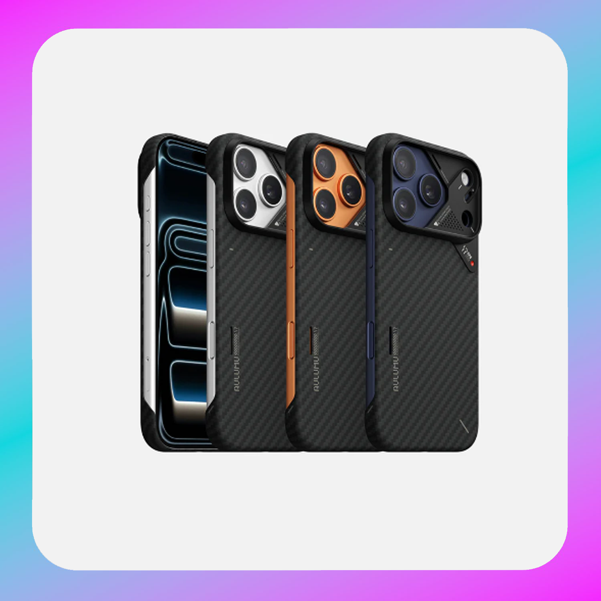 AULUMU A17 Aramid Fiber Case for iPhone Ultra Slim iPhone 17 Series