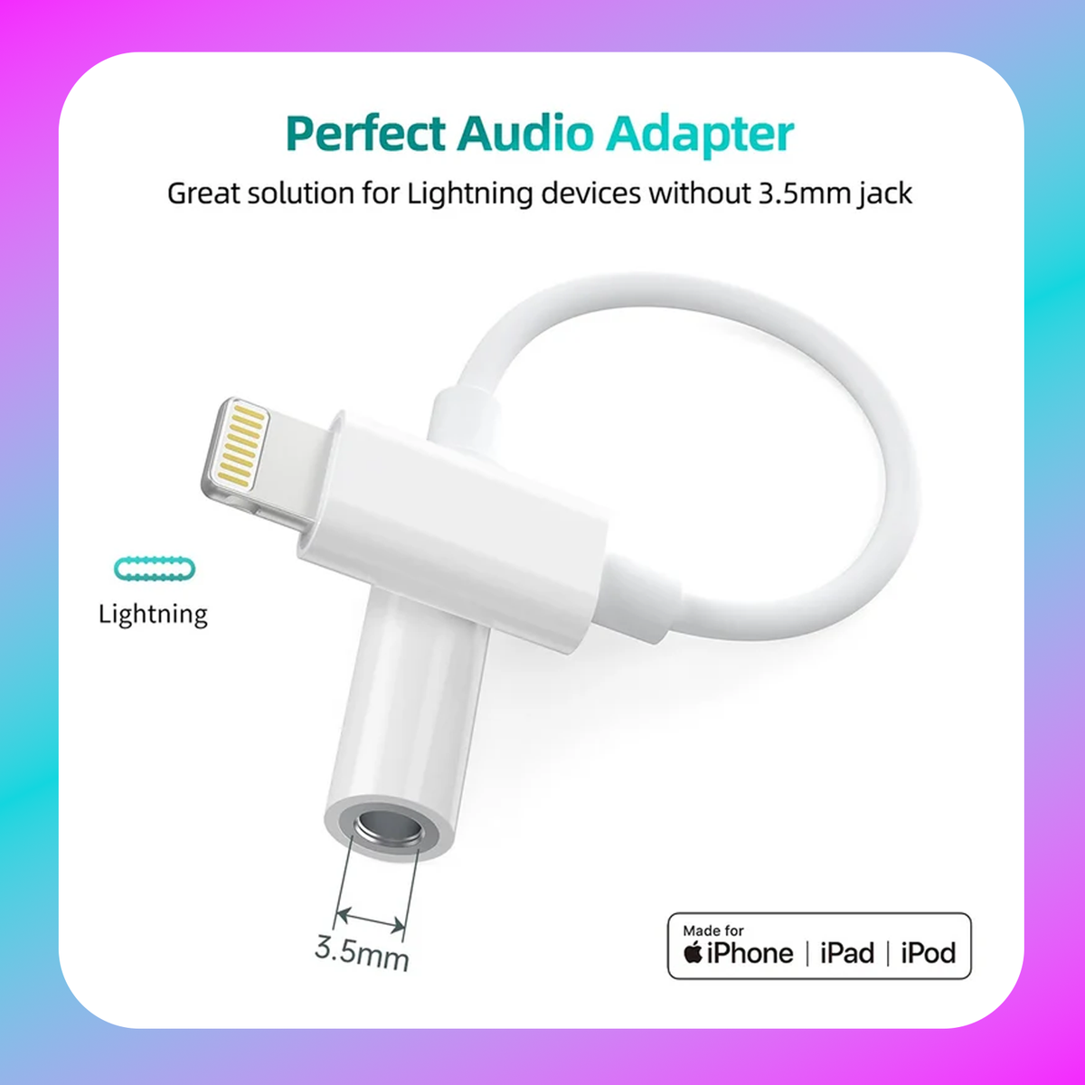 Choetech Lightning to 3.5mm Audio Jack (AUX005)