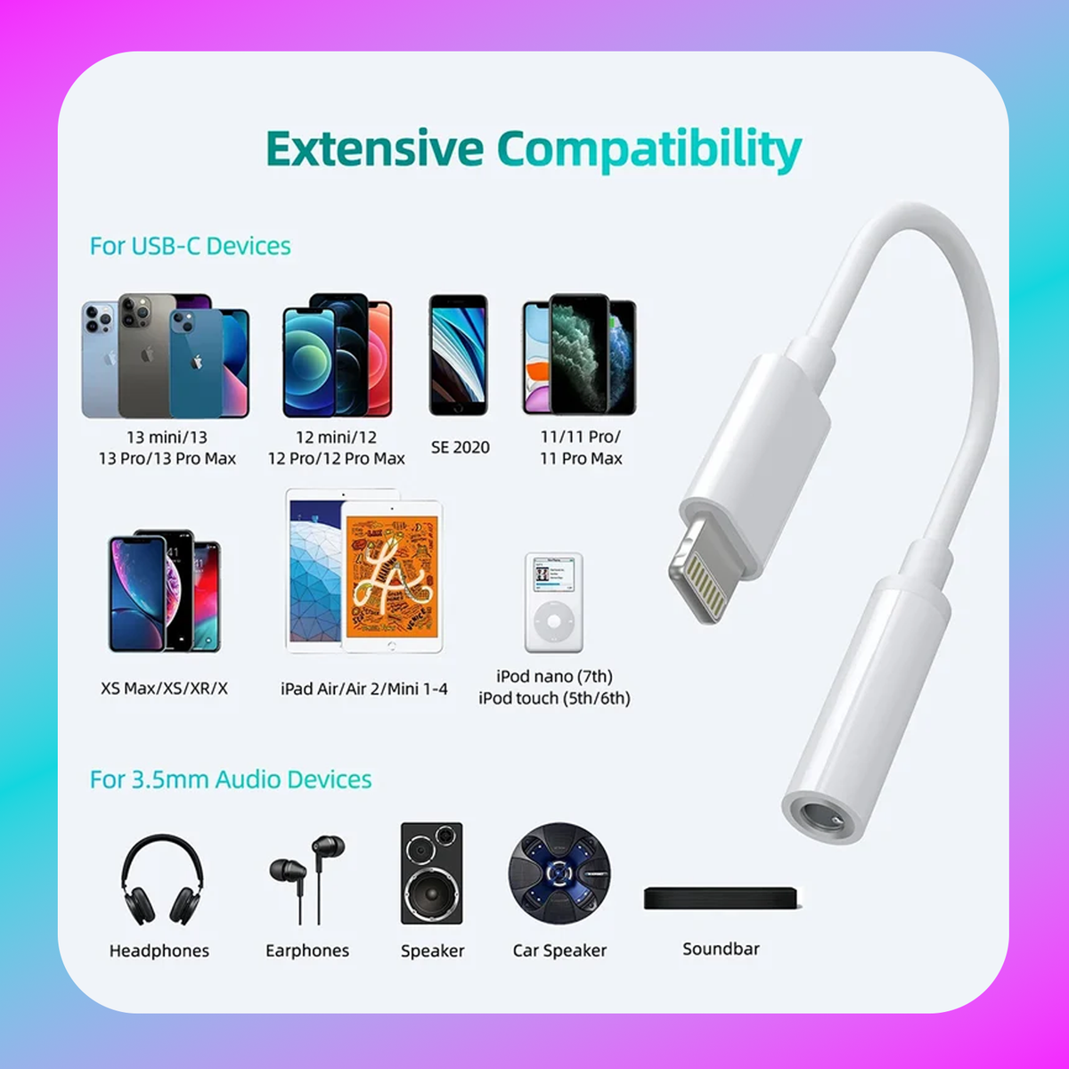 Choetech Lightning to 3.5mm Audio Jack (AUX005)