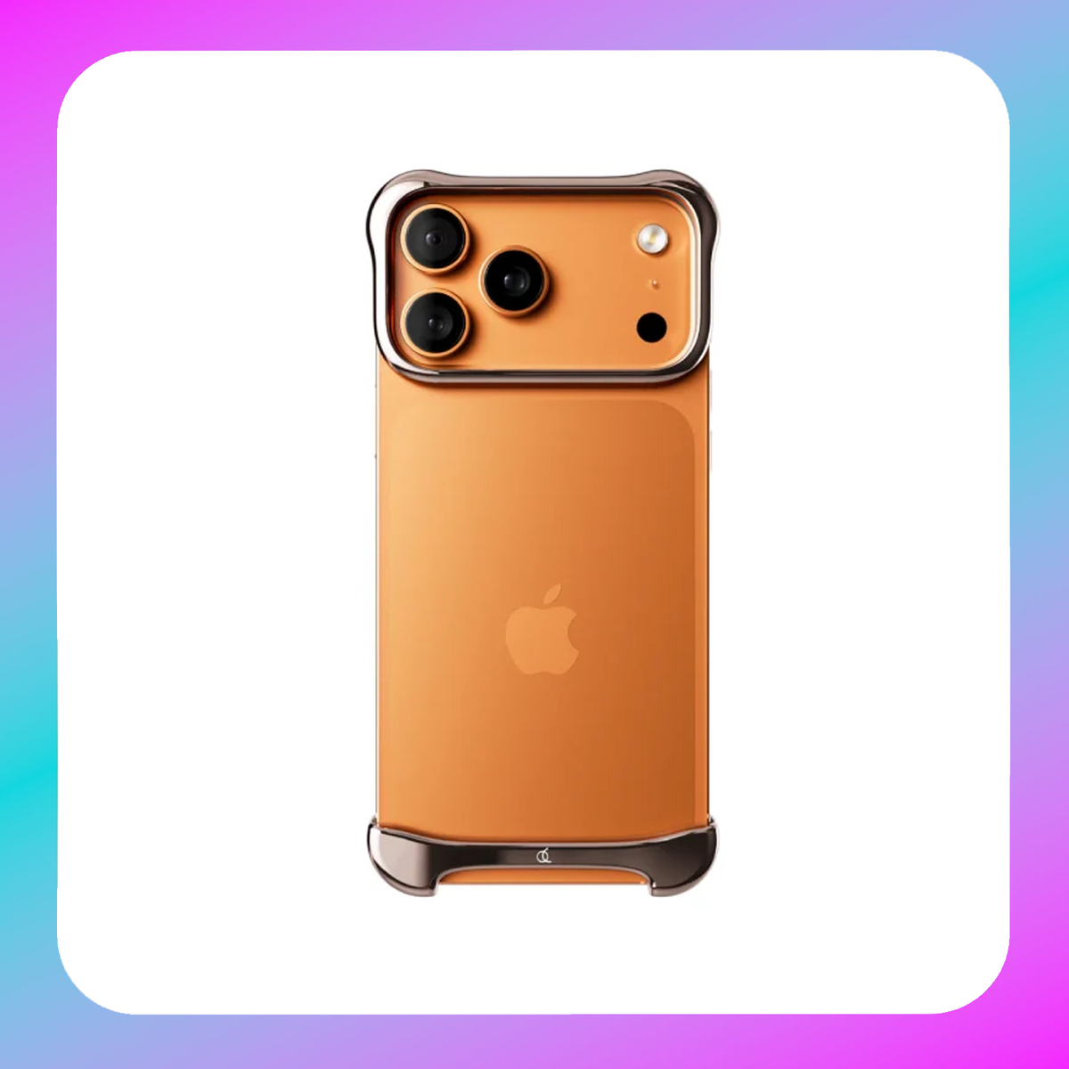 Arc Pulse Aluminum Polished Rose Bronze for iPhone 17 Pro