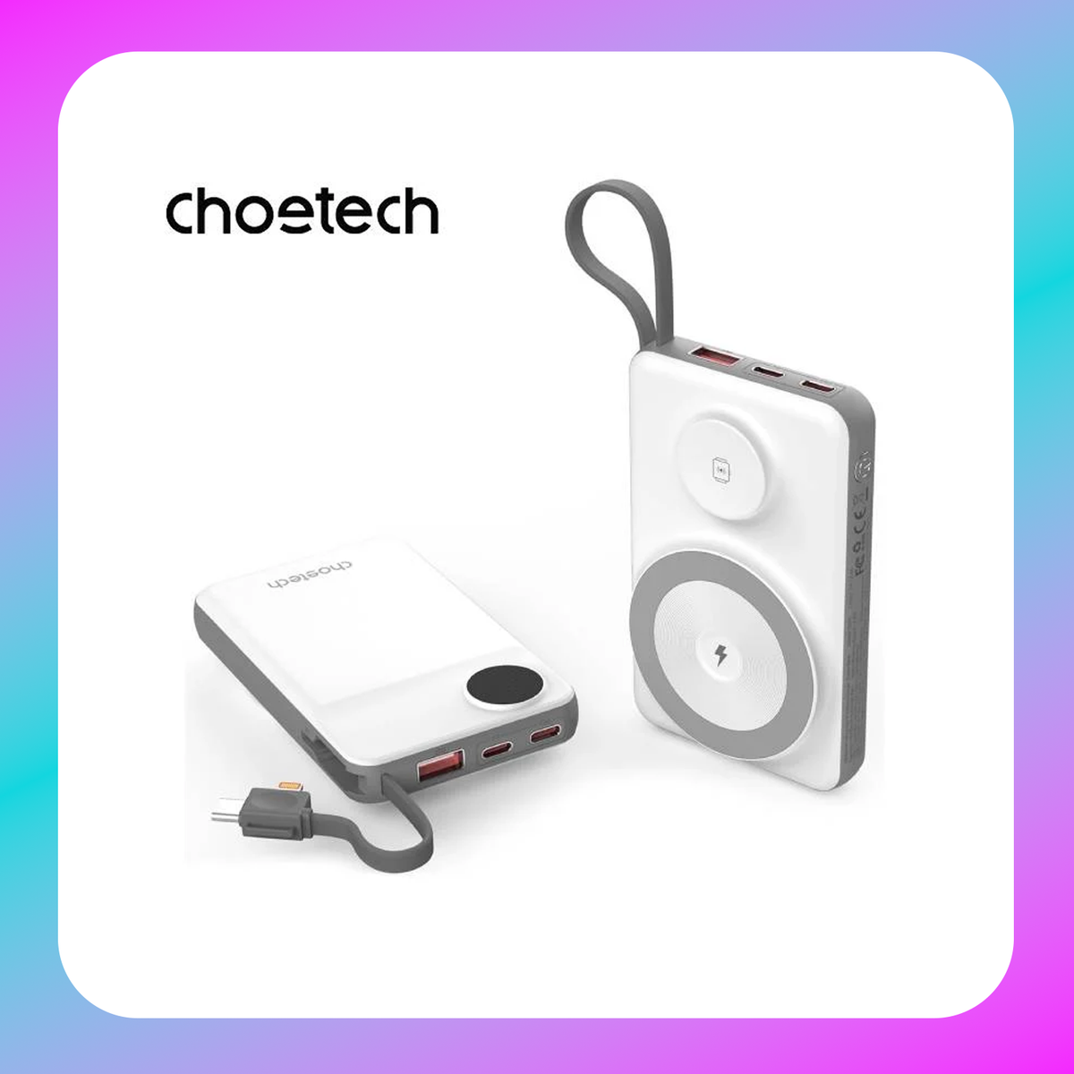 Choetech 10000 mAh LED Display  Power Bank (B695)