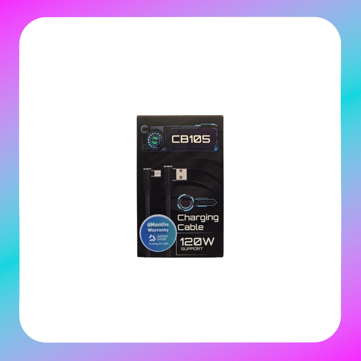 Arrow Show Nylon Braided USB Type-C (2.4A)