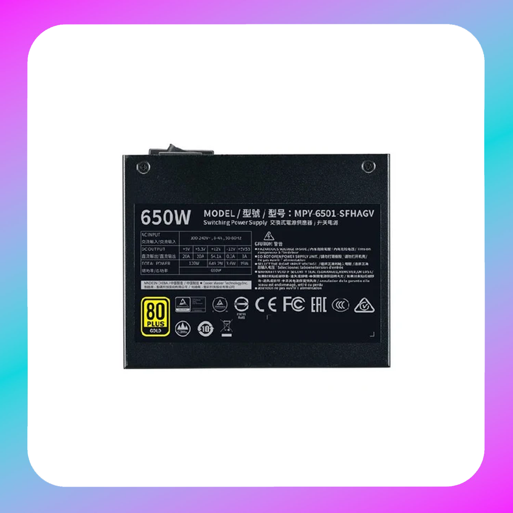 CoolerMaster V SFX Gold 650W A/EU Cable