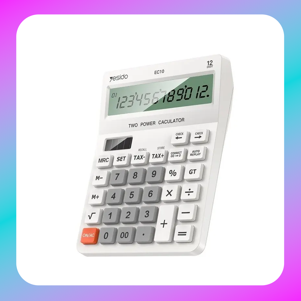 Yesido EC10 White Office Calculator
