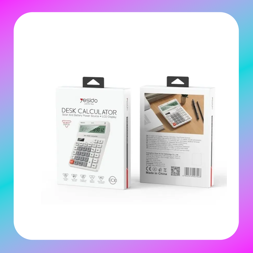 Yesido EC10 White Office Calculator