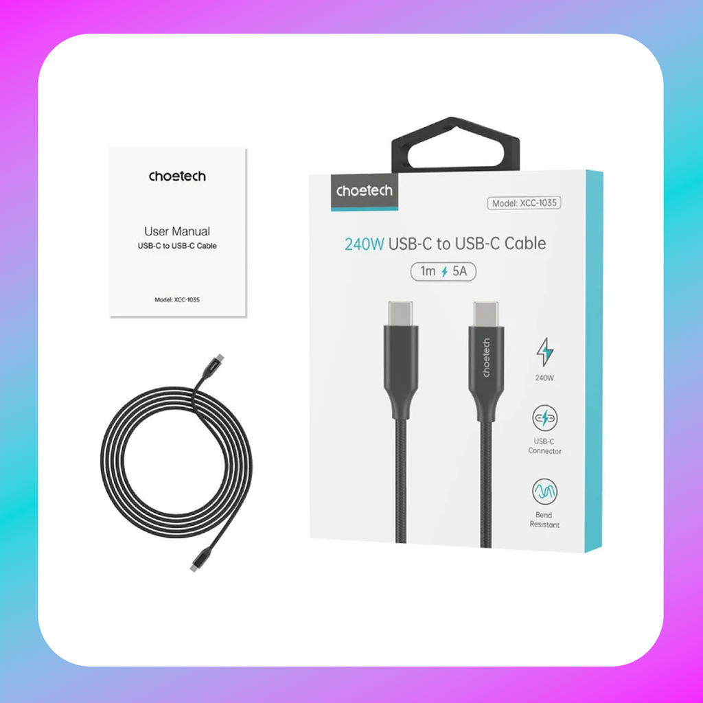 Choetech USB-C 3.1 to USB-C GEN 2 Cable (XCC-1007)