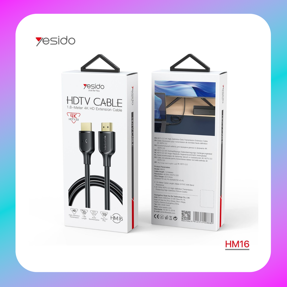 Yesido 4K HDMI Cable HM16