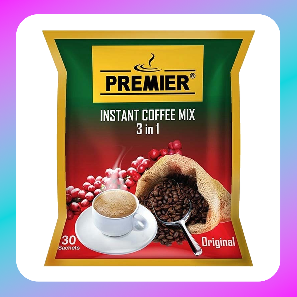 PREMIER 3 IN 1 COFFEE - (1Ctn)