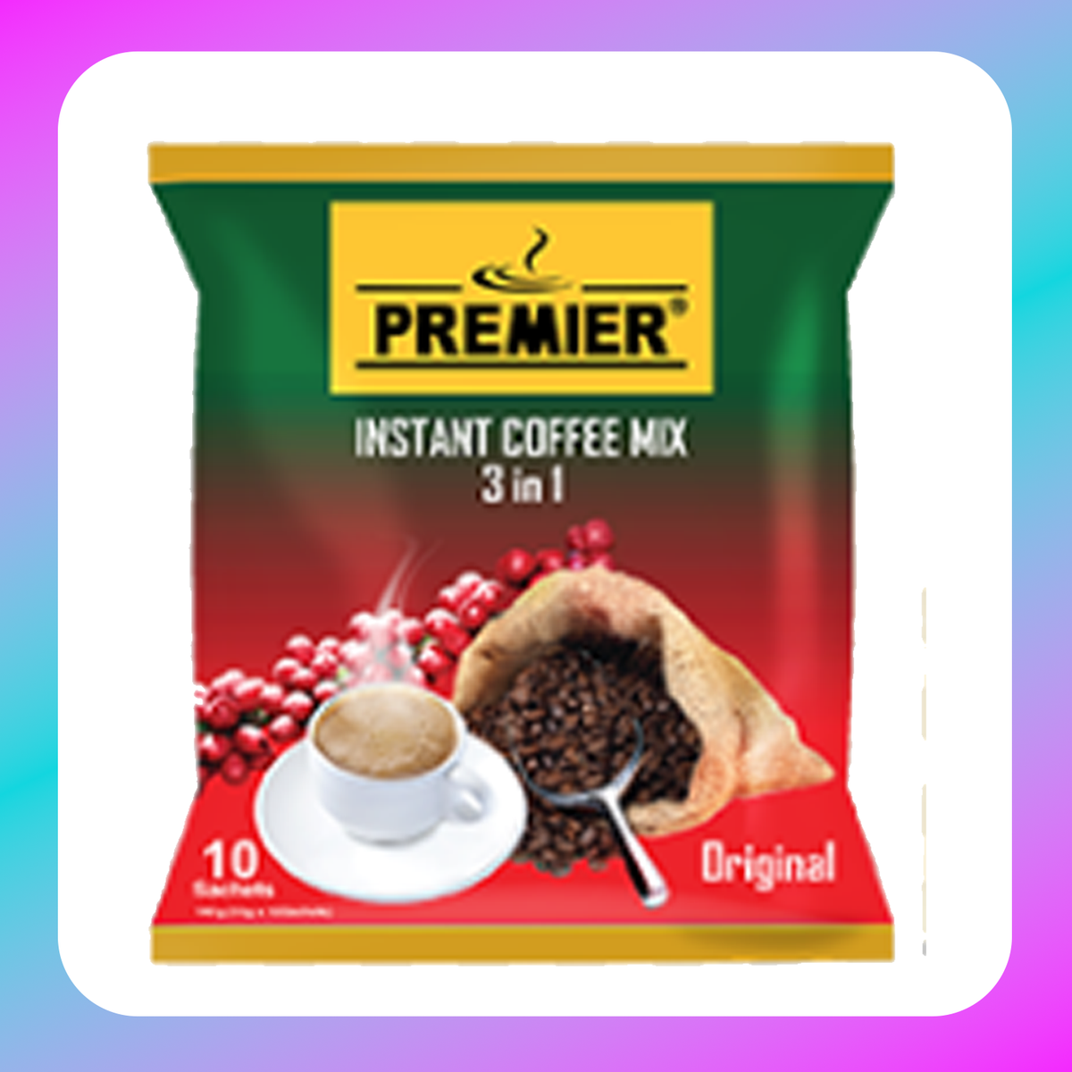 PREMIER 3 IN 1 COFFEE - 18G (1Pkt)