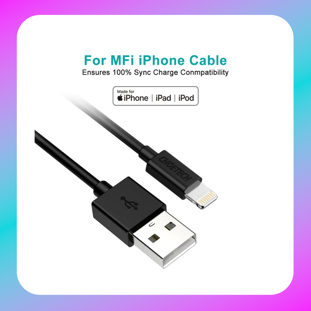 Choetech USB-A to Lightning Cable 1.2M (IP0027)