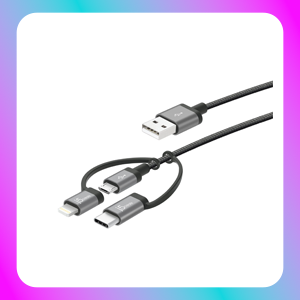 J5 Create Charging Sync Cable Lightning + Micro-B (Cable Length 3.3Ft)